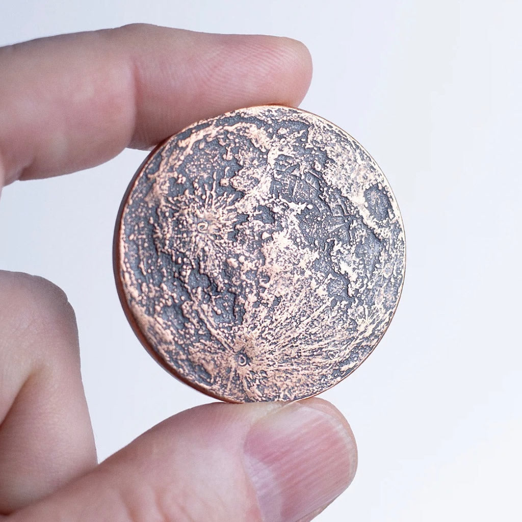 Copper Super Blood Moon Coin - 1.5 Inch Metal Gaming Token