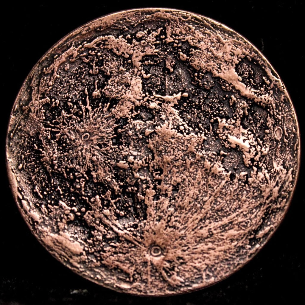 Copper Blood Moon Coin - 1 Inch Metal Gaming Token