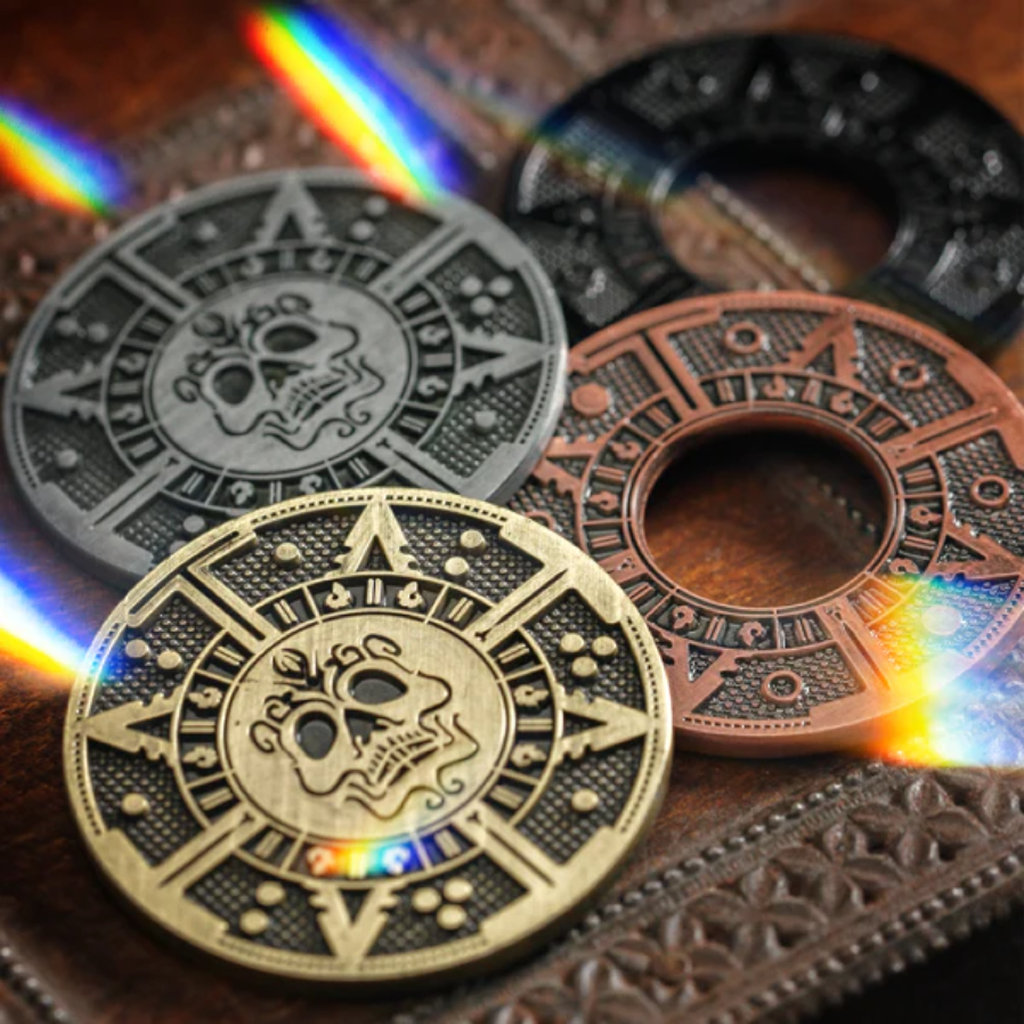 Premium Pirate Gold Coin Set - Silver & Copper Metal Coins (2-Pack)
