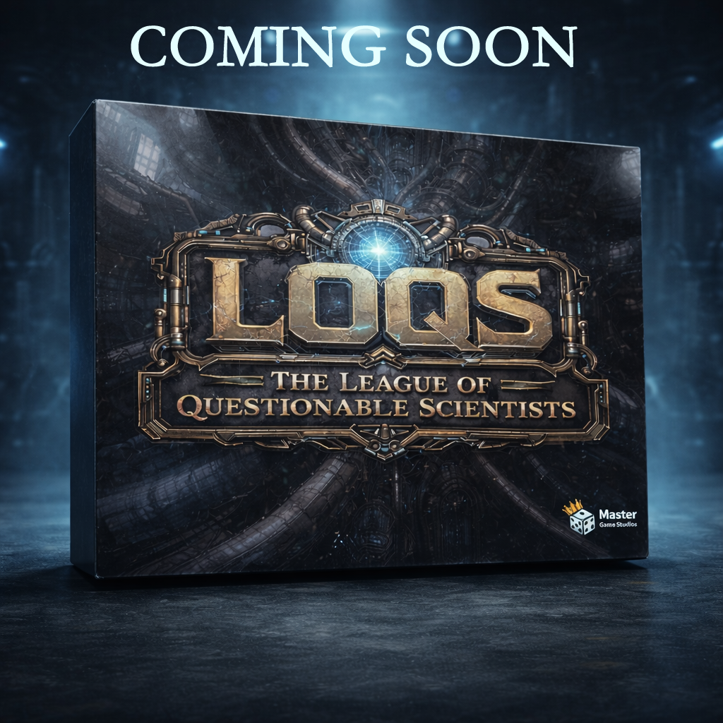 The League of Questionable Scientists (LOQS) – A Competitive Engine-Building Strategy Game