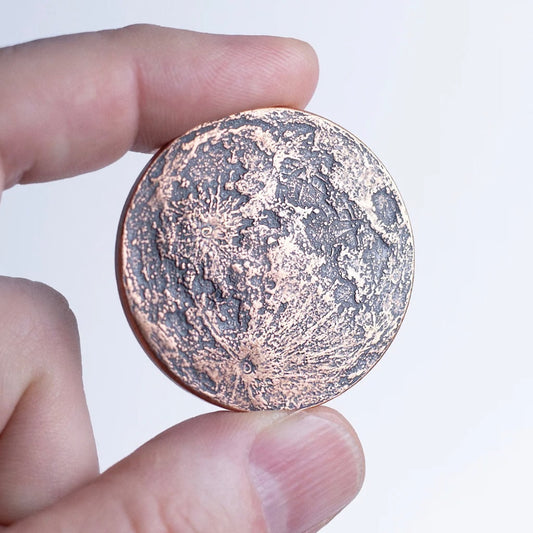 Copper Super Blood Moon Coin - 1.5 Inch Metal Gaming Token