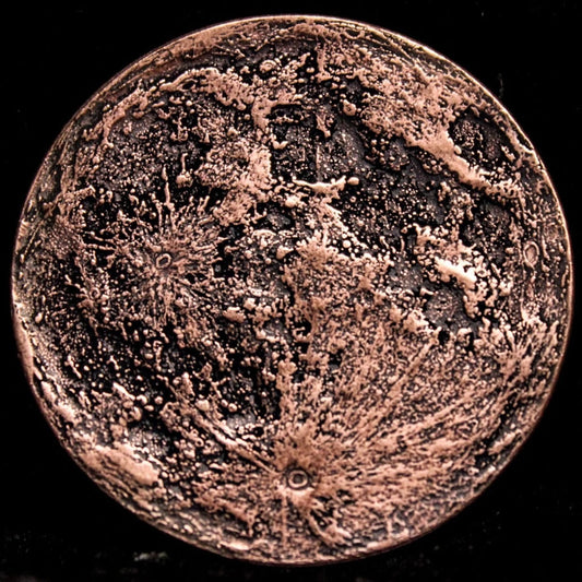 Copper Blood Moon Coin - 1 Inch Metal Gaming Token